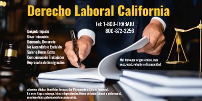 Derecho Laboral California Abogado de Trabajos